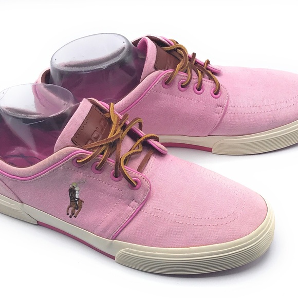 Polo by Ralph Lauren | Shoes | Men Polo Ralph Lauren Vaughn Sneakers Pink Sz95 | Poshmark